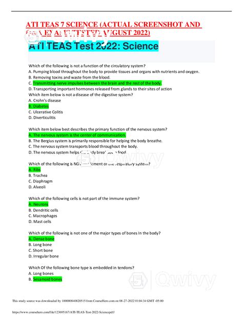 teas test quizlet|quizlet teas 7 exam 2022.